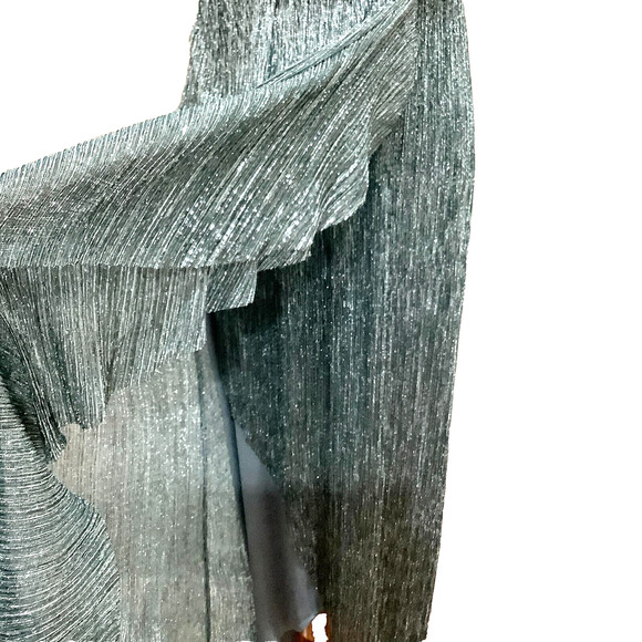 R&M RIchards Formal Dress Empire Waist Halter Gown sz 6 Style 9579 Blue Prom NWT - Picture 5 of 12